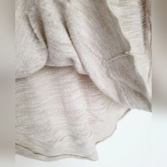 Express Women Cotton-Rayon Cutout Sleebes Tunic Sweater Light Gray Small Oversz - Picture 12 of 14